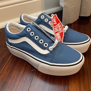 Vans Old Skool Platform Custom Shoes Size 5